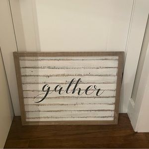 Kirklands Wall Art “Gather” Sign